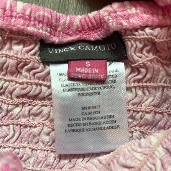 Vince Camuto Pink Ruffled Jumpsuit - Picture 2 of 3